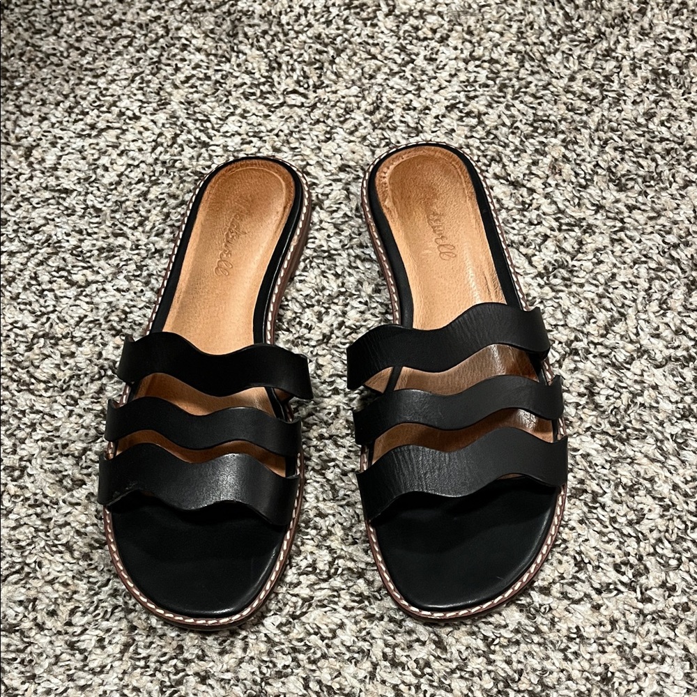 Madewell Black Slide Sandals